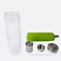 Double Walled Glass Tumbler Travel Mug